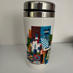 2014 WDW ceramic and stainless steel travel mug
